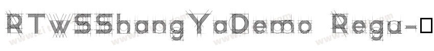 RTwSShangYaDemo Regu字体转换